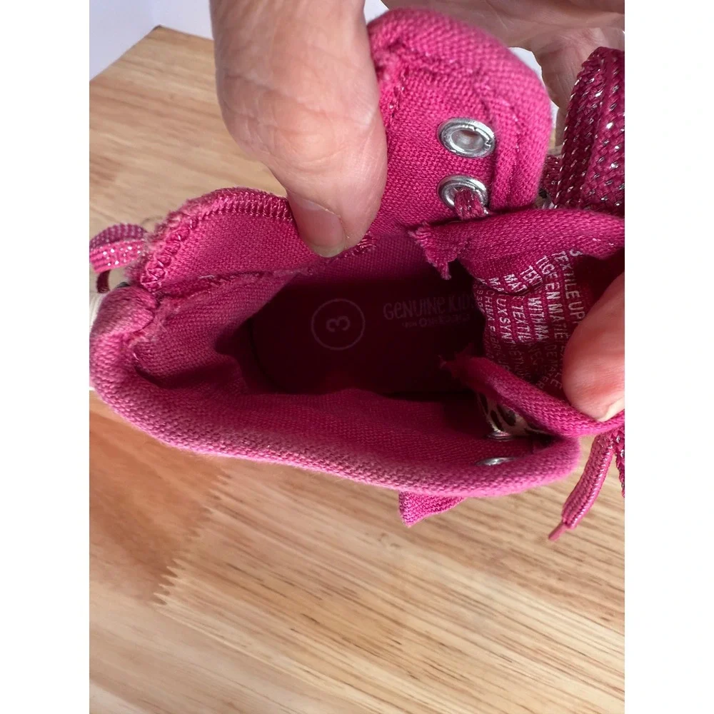 Genuine Kids from OshKosh Toddler Leopard Print‎ Sneakers – Size 3